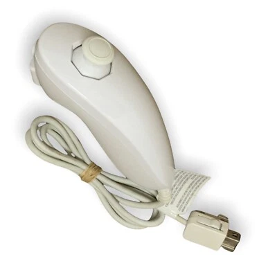 Nintendo Wii Nunchuck RVL-004 White - Genuine - Tested Working - Multi-quantity - Image 1 of 4