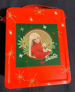 Galerie 2000 Barbie Christmas Lunchbox Tin - Picture 1 of 8
