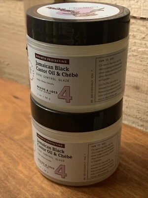 Naturall Jamaica Aceite de Ricino Negro y Chebe Borde Control Trenzas y Locs 2oz Lote 2 Foto 1 de 4