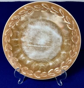 Vintage Oven Fire King Ware 9” Dinner Plate Lusterware Laurel Leaf Preowned - Bild 1 von 5