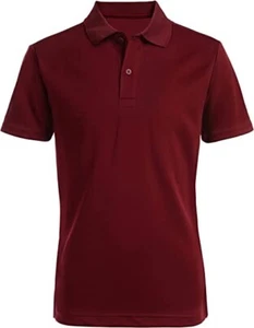 IZOD BURGUNDY Boys' School Uniform Short Sleeve Polo Shirt, US 4T - Picture 1 of 1