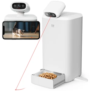 Automatic Cat Feeder with Camera, 2k HD Video Night Vision, 5G Pet Feeder - Picture 1 of 8