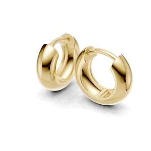 Elegante Creolen Hohl-Ohrringe in Gelb-, Weiß- und Roségold 8K/14K/18K PARGOLD - Bild 1 von 10