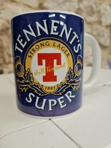 Tennents Super T Strong Lager Cup Mug 1885 funny nostalgic gift - Picture 1 of 5