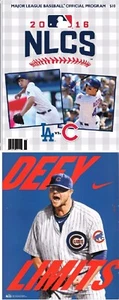 2016 NLCS GAME PROGRAM CHICAGO CUBS VS LOS ANGELES DODGERS NATIONAL LEAGUE 2017  - Picture 1 of 3