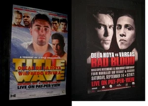POSTER PAY-PER-VIEW 1997 titolo onda DE LA HOYA vs RIVERA & DE LA HOYA vs MARQUEZ - Foto 1 di 3