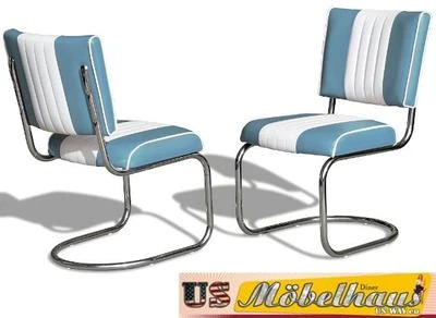 CO-27 Silla Swing Bel Air Azul 2 Piezas Muebles De Cocina Muebles De Comedor USA - Imagen 1 de 4