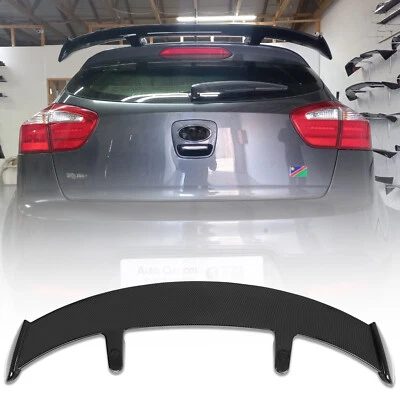 For 2001-2023 Kia Rio Rio5 52" Rear Roof Window Wing Spoiler Carbon Fiber - Image 1 of 4
