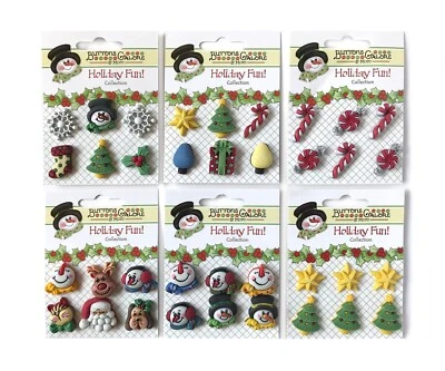 Buttons Galore and More Christmas Buttons for DIY crafts, scrapbooking, sewing - Image 1 of 4