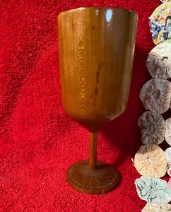 Handmade Wooden Goblet from Beautiful Solid Cherry Wood - Picture 1 of 3