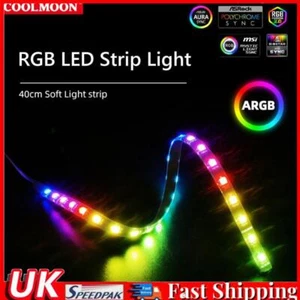CM-LS40 5V ARGB 4pin PC Case LED Light Bar SATA 3PIN Computer RGB Lamp - Picture 1 of 14