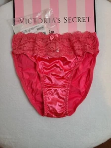 New VTG Victoria's Secret Second Skin Miracle Lace Hi-cut Brief Panty Size Sm - Picture 1 of 7