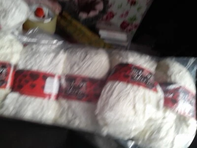 JOBLOT 5 x 100g BALLS Twisted Chunky 🍋 Yarn wholesale 💖cream Joblot 619 - Image 1 of 3