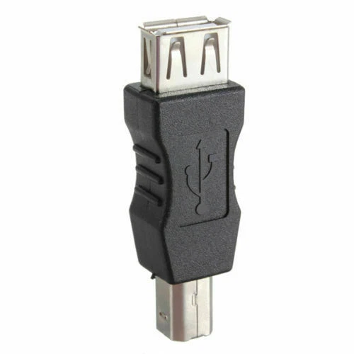USB-A 2.0 Female to USB Type B Male Converter Adapter Printer Connector - Image 1 of 4
