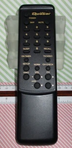 OEM QUASAR Black 25-Button Replacement Television TV IR Remote Control EUR641037 - Picture 1 of 4