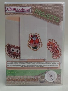 Anita Goodesign Embroidery Machine Design CD Projects Cutwork Inlays - Picture 1 of 6