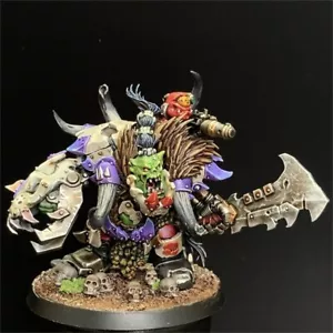 Beastboss Ork Xenos Army Warhammer 40K Orchi ben dipinti Games Workshop 40000 - Foto 1 di 6
