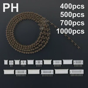PH 2,0mm Set: Stecker + Buchse + Crimps Crimpverbinder B2W (JST PH Style) - Bild 1 von 1
