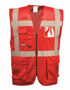 Portwest UF476 Iona Executive Safety Lightweight Zip Vest with Reflective Tape - Picture 1 of 10