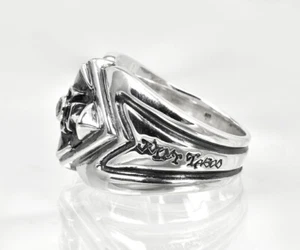 JOINT TABOO 925 STERLING SILVER CZ RING - Picture 1 of 2