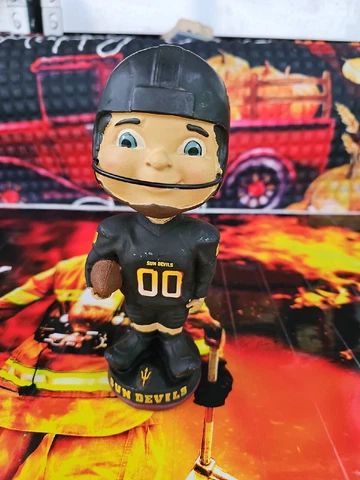 Vintage ASU Sun Devils Arizona State Football Bobble head Bobblehead #49 **RARE* Cover