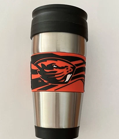 NCAA Oregon State Beavers Stainless Steel Travel Coffee Mug Cup Tumbler 16 oz Cover