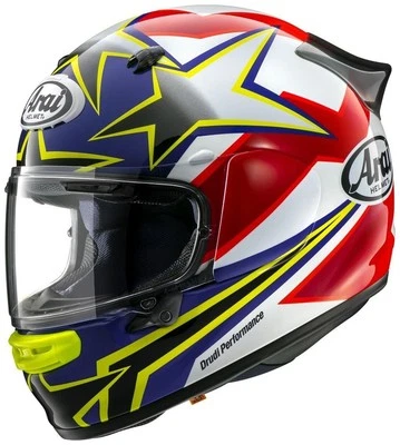 Arai ASTRO-GX Contour-X Size L STAR&STRIPE Yellow Full Face Helmet Made in Japan - Image 1 of 4