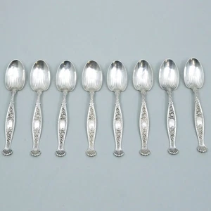Hyperion by Whiting Sterling Silver Set of 8 Demitasse Spoons 80.5g No Monogram - Picture 1 of 7