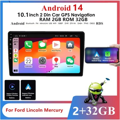 For 04-08 Ford F150 10.1'' Android 14 2GB＋32GB Stereo Radio GPS Navigation WIFI - Image 1 of 4