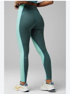 Fabletics Stride 9 High-Waisted Legging Storm Slate Small Full Length Aqua 004 - Bild 1 von 12