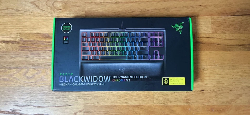 Teclado mecânico para jogos Razer BlackWidow TE Chroma v2 TKL Tenkeyless - Imagem 1 de 1