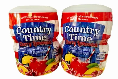 (2) 18.3 Country Time Cherry Lemonade flavored with other natural flavor Drink - Image 1 of 4