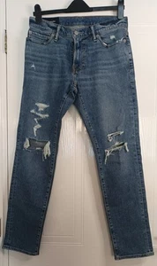 Vintage Abercrombie & Fitch Women's Ripped Skinny Stretch Jeans Size 30" W, 30" - Picture 1 of 14