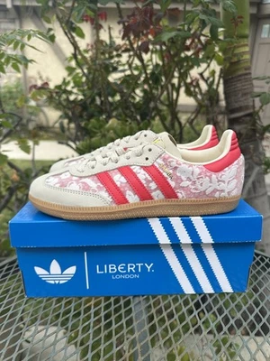 Adidas Samba OG "Liberty London” Better Scarlet Colorway Women’s Size JR8841 - Image 1 of 4