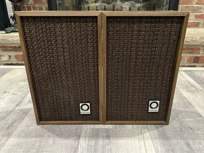 VINTAGE Panasonic 17” Veneer Wood 1970’s Retro Speakers-TESTED - Image 1 of 4