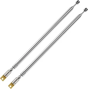 2 PCS 100cm 7 Section Replacement Telescopic Aerial Antenna, 7 sections - Picture 1 of 7