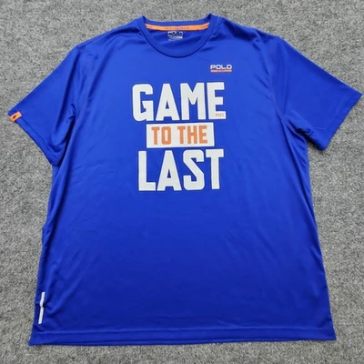 Рубашка мужская Polo Ralph Lauren размер XL синяя ThermoVent функциональная игра до последнего - Изображение 1 из 4