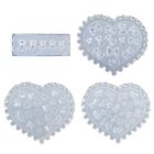 4Pcs Bear Bowtie Silicone Nail Art Mold For Epoxy Casting Mold Diy Craft Women