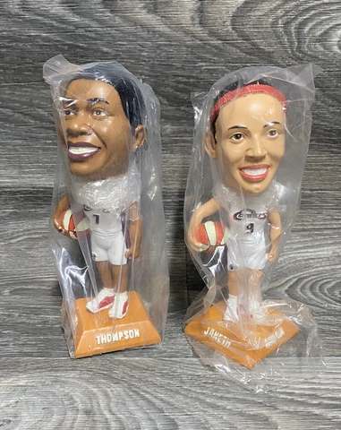 2001 SGA Houston Comets Tina Thompson And Janeth Arcain Bobblehead WNBA New Cover