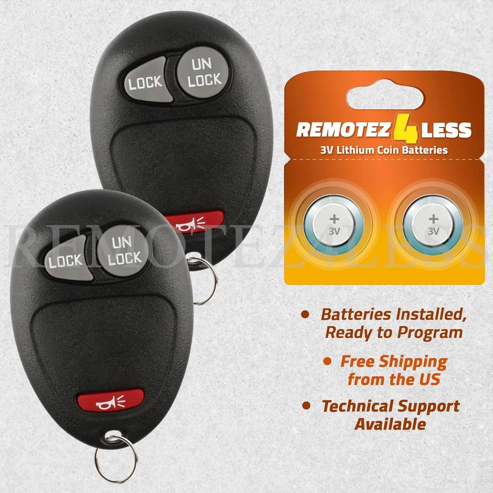 2 For 2009 2010 2011 2012 GMC Canyon Keyless Entry Remote Car Key Fob - Imagem 1 de 4