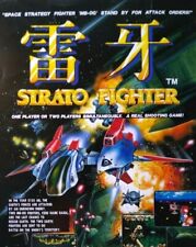 Strato Fighter Arcade FLYER 1991 Original Video Game Artwork Sheet Japan