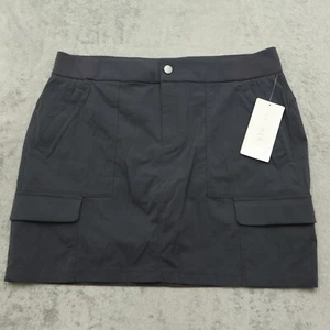 Athleta Trekkie Skort Damengröße 14 grau Performance Mikrofaser Rock kurz - Bild 1 von 10