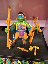 TMNT Wacky Wild West Chief Leo 1992 Complete W/ File Card