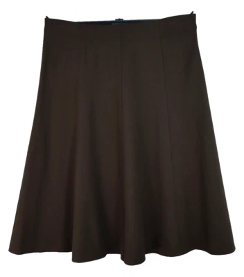 Falda acampanada de viscosa elástica para mujer CHARTER CLUB marrón liso talla 16 Foto 1 de 4