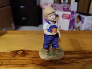 Homco Denim Days Vintage 1985 Porcelain Figurine School Days 1513 - Picture 1 of 5