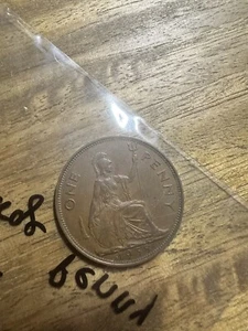 1938 Great Britain One 1 Penny Better Grade Z4116 - Picture 1 of 3