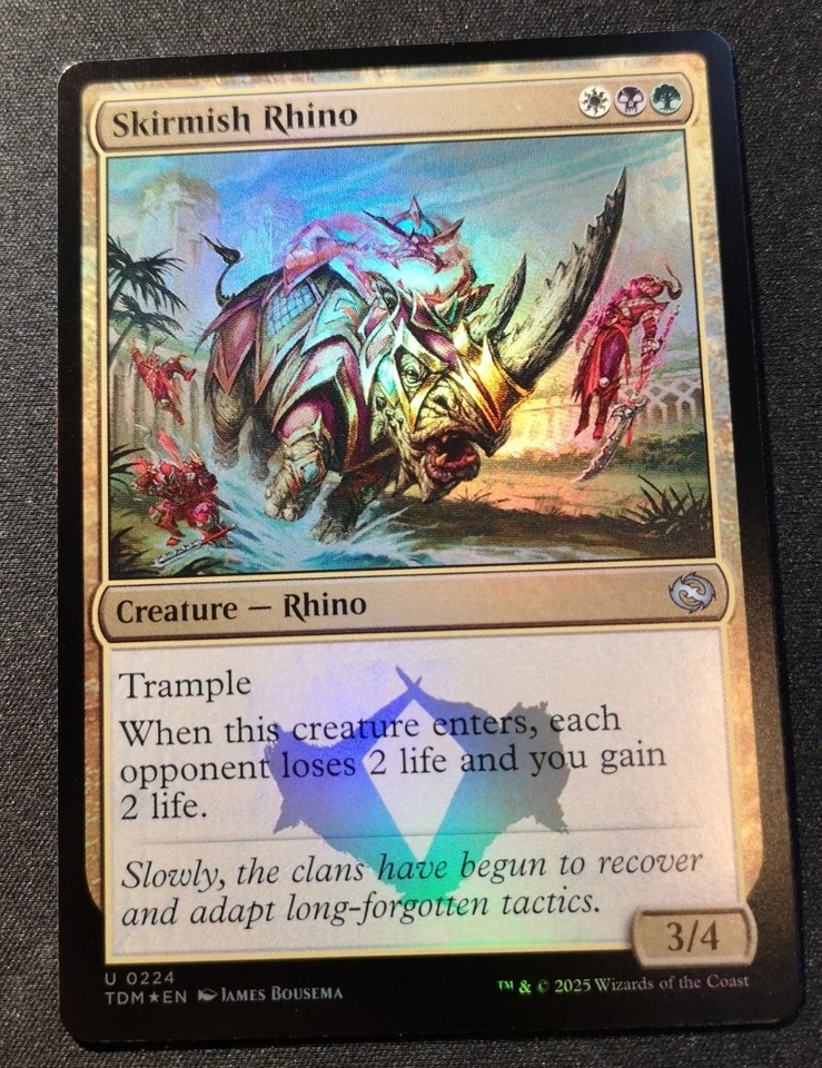 Skirmish Rhino - Foil - TDM - MTG - EN - NM - 0224 - Image 1 of 1