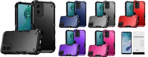 For Motorola Moto G 5G 2024 XT2417D Exquisite Case Phone Cover + Tempered Glass - Picture 1 of 32