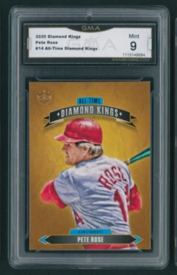 Pete Rose All Time Diamond Kings #14 GMA 9 2020 el mejor bateador de todos los tiempos Foto 1 de 2