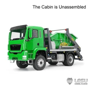 LESU TGS 4X4 1/14 RC Hydraulic Swing Arm Garbage Truck Skip Loader Paintied Car - Picture 1 of 11